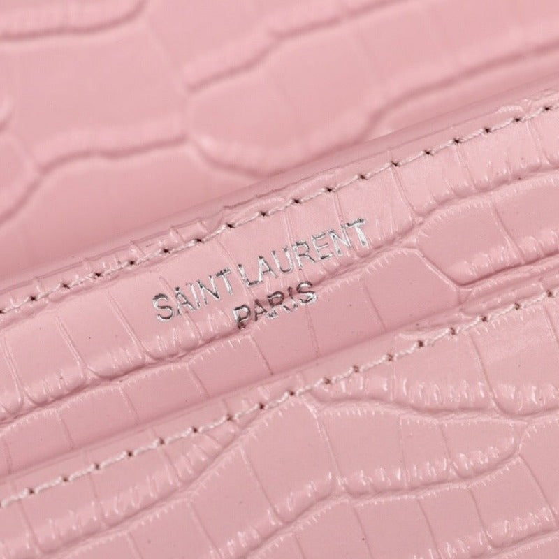 Sunset Shoulder Bag Pink Croc