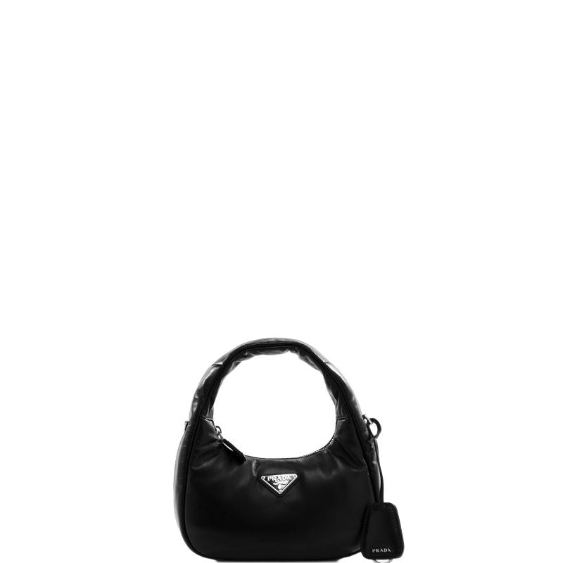 Soft Padded Nappa Leather Mini-bag Black