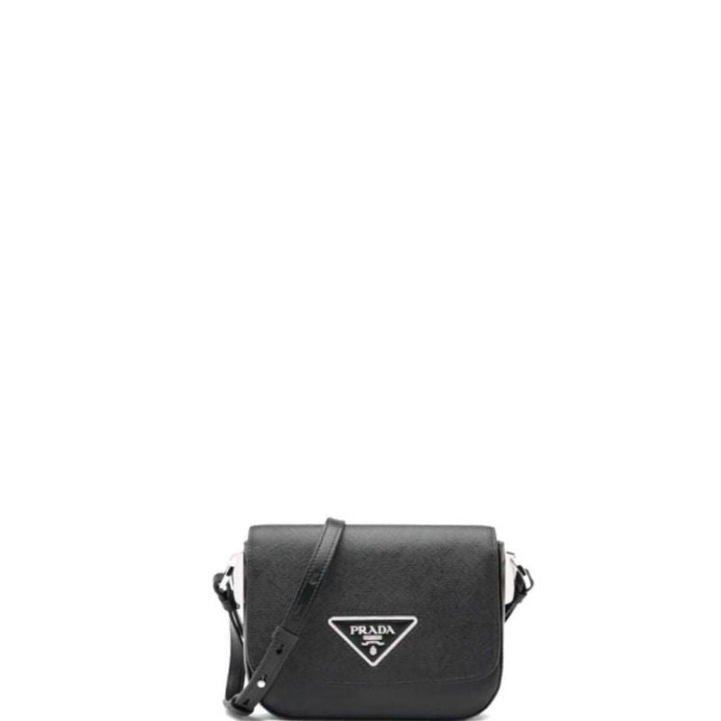 Saffiano Identity Shoulder Bag Black
