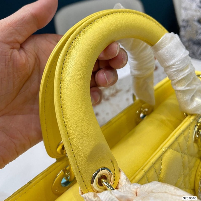 Medium D-Joy Handbag Yellow