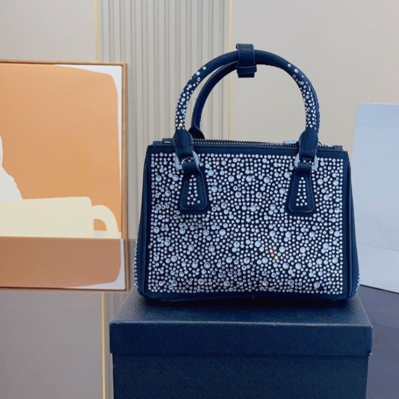 Galleria Nylon  and Crystals Mini Bag