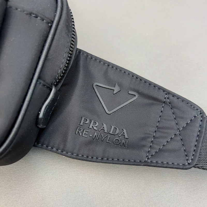 Re-nylon Belt Bag Black