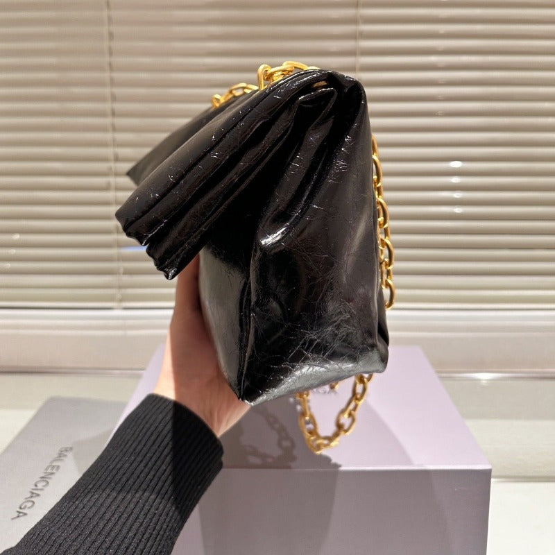Monaco Large Chain Bag Black