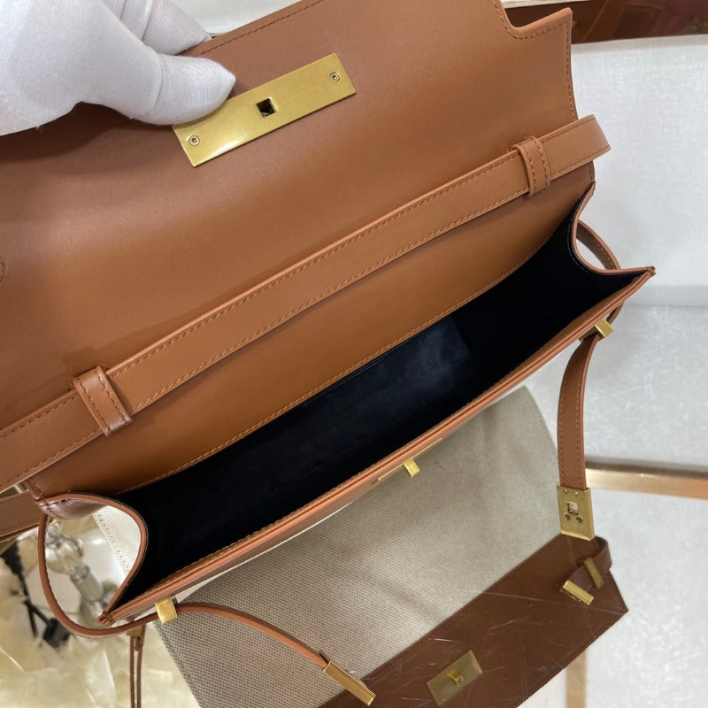 MANHATTAN SHOULDER BAG IN BOX MILK/BROWN