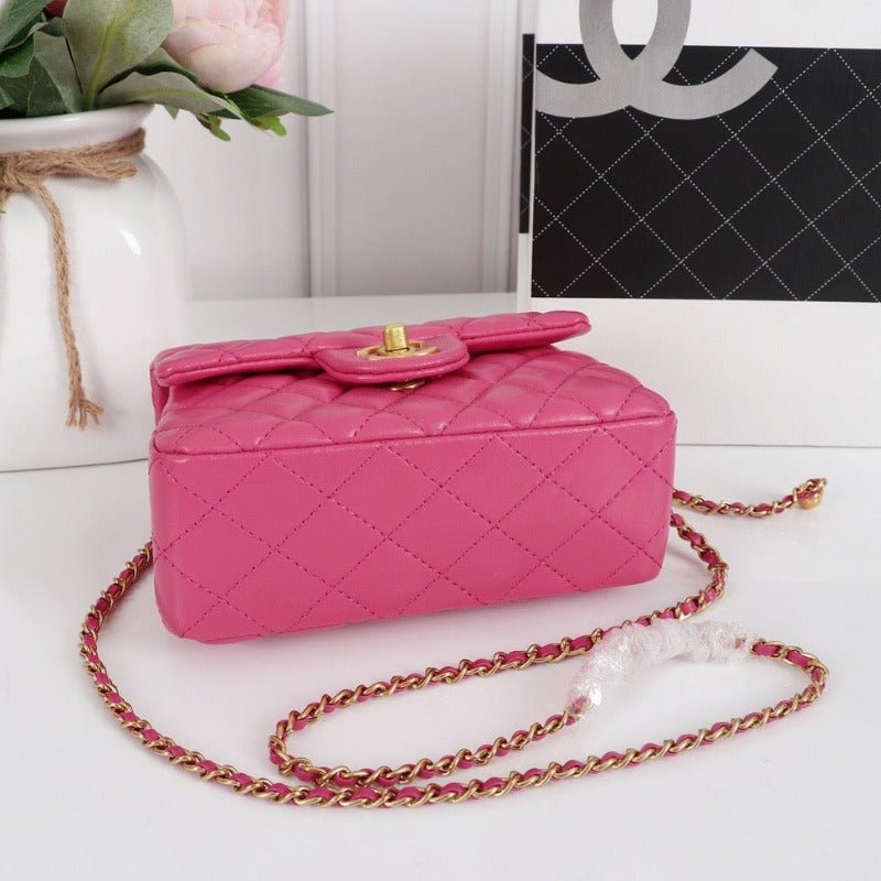 Classic Mini  Flap Bag  Rosy Pink