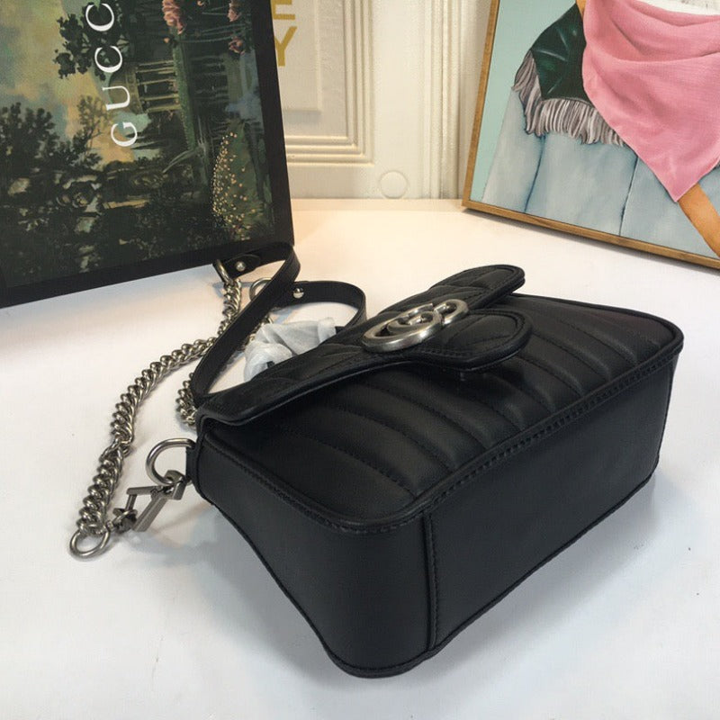 Marmont Mini Top Handle Bag Black
