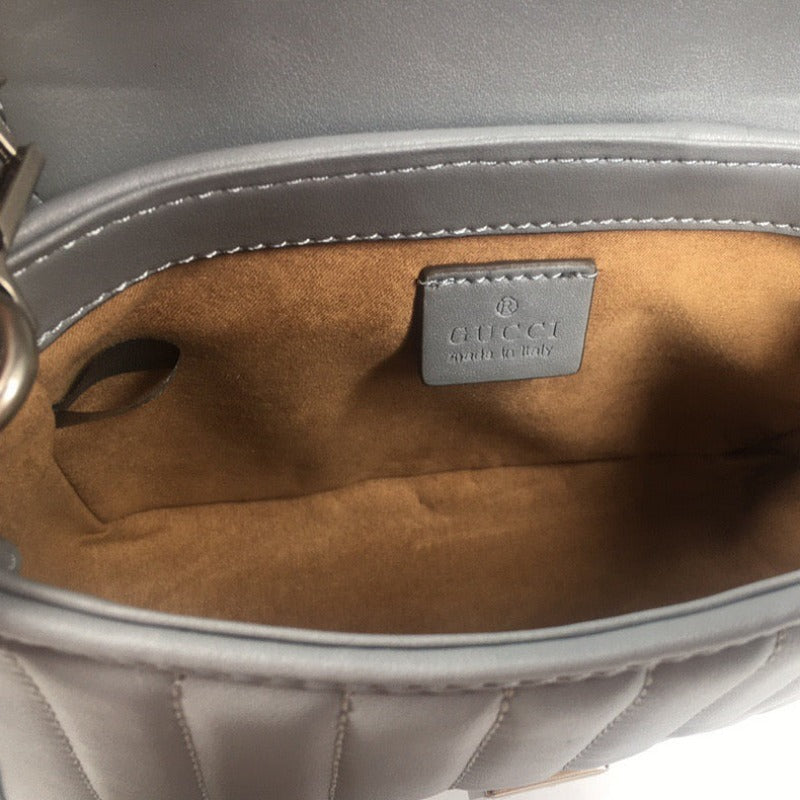 Marmont Mini Top Handle Bag Grey
