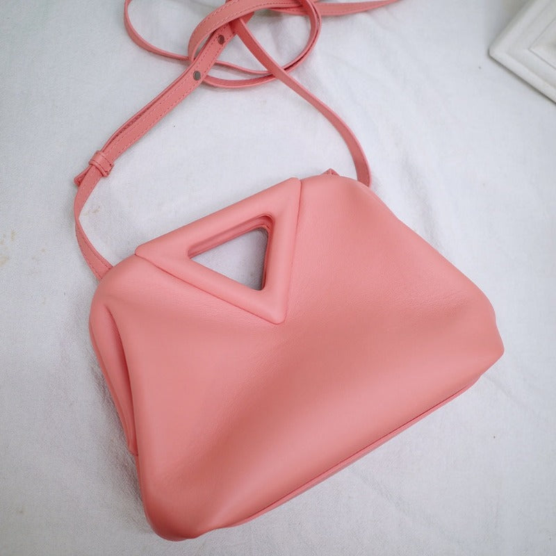 Triangle Shoulder Bag Pink