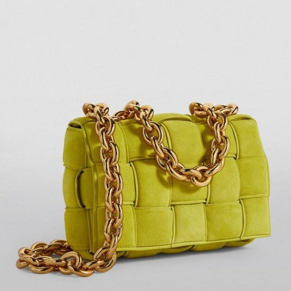 Chain Cassette Bag Yellow green