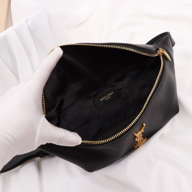 Belt Bag With Logo Black
