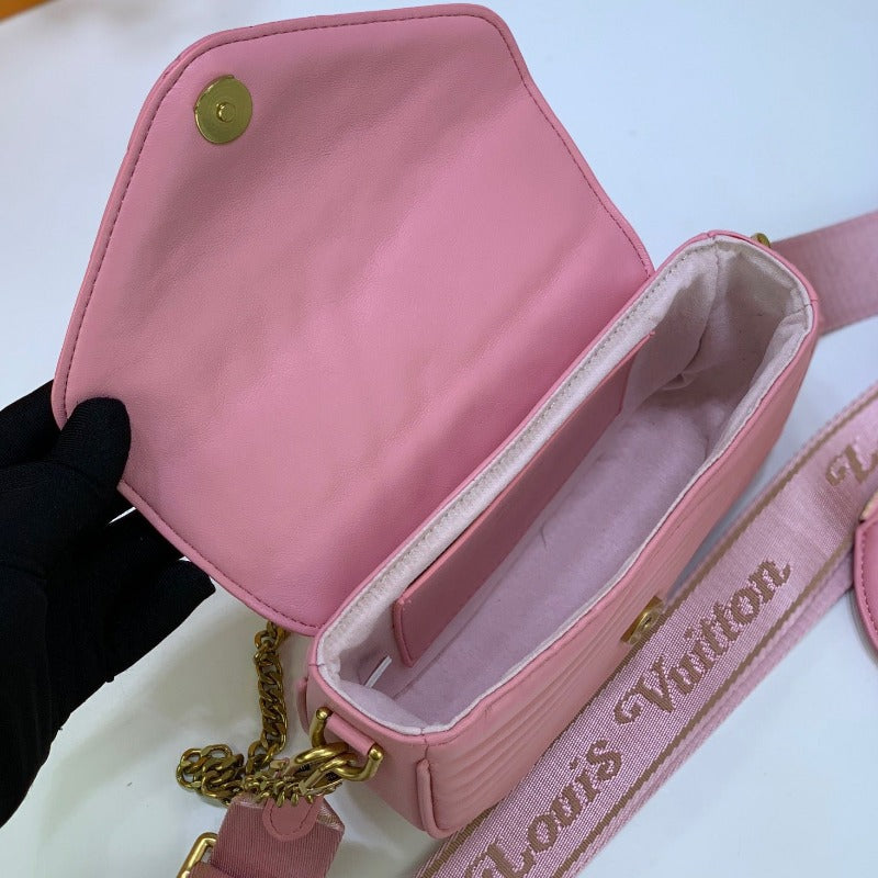 Wave Multi Pochette Bag Pink