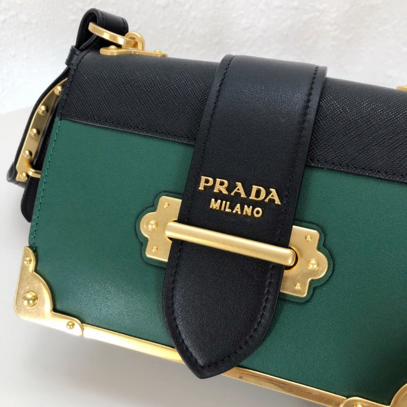 Cahier Leather Bag Green
