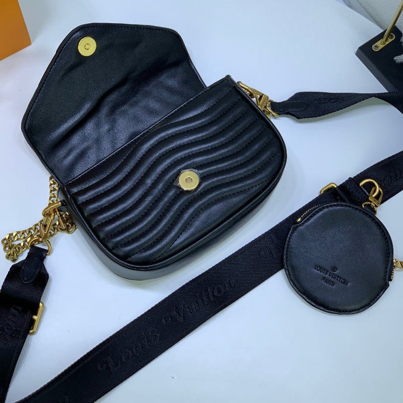 Wave Multi Pochette Bag Black