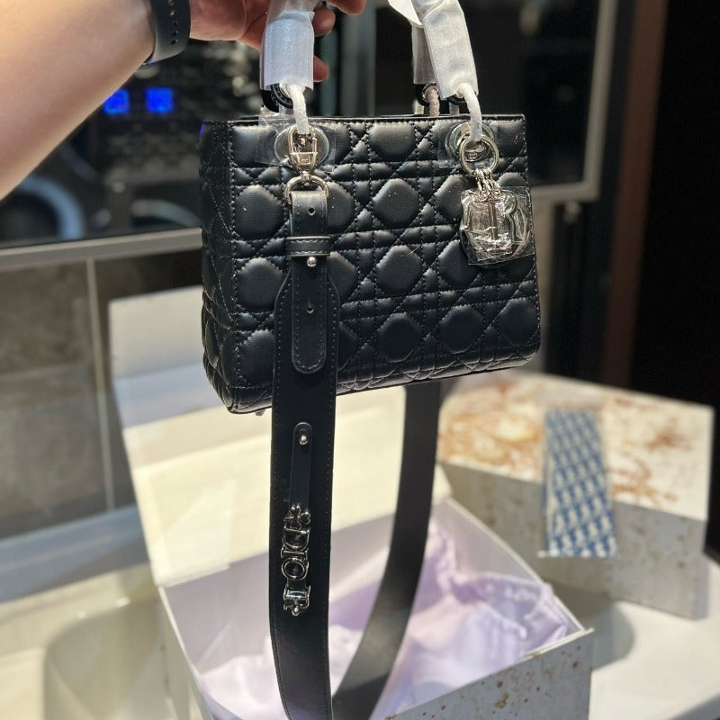 Lady Handbag Black/Silver Hardware